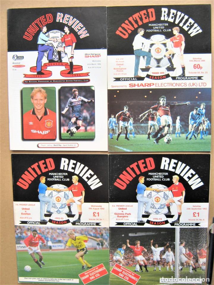 Sammelleidenschaft Sport: LOTE 10 PROGRAMA MANCHESTER UNITED PREMIER & FA CUP 1976 + 87 + 89 + ETC MAGAZINE PROGRAMMA L105
