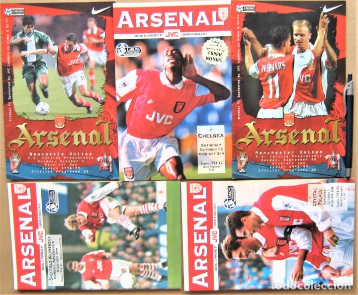 Coleccionismo deportivo: LOTE 5 PROGRAMA ARSENAL FC LONDON ENGLAND 94-5 Y 98-9 DIFER. FOOTBALL MAGAZINE PROGRAMMA L108
