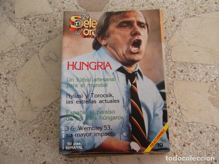 Collezionismo sportivo: 24 selecciones de oro espa&ntilde;a 82, n&ordm; 19, hungria, 72 paginas, 15 x 21, ilustrado