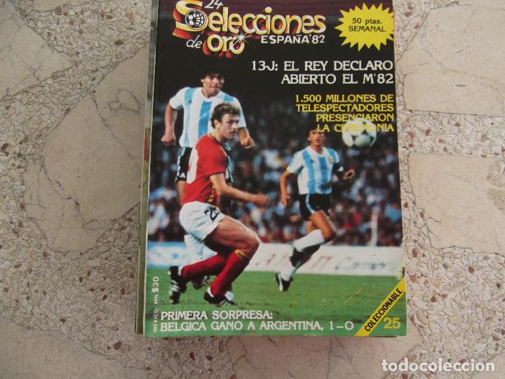 Sports collectibles: 24 selecciones de oro espa&ntilde;a 82, n&ordm; 25, inaguracion , 72 paginas, 15 x 21, ilustrado