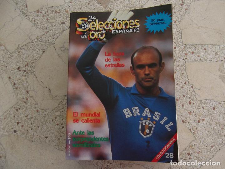 Sports collectibles: 24 selecciones de oro espa&ntilde;a 82, n&ordm; 28, recta final, 72 paginas, 15 x 21, ilustrado
