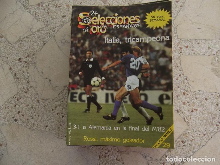 Sports collectibles: 24 selecciones de oro espa&ntilde;a 82, n&ordm; 29, italia tricampeona, 72 paginas, 15 x 21, ilustrado