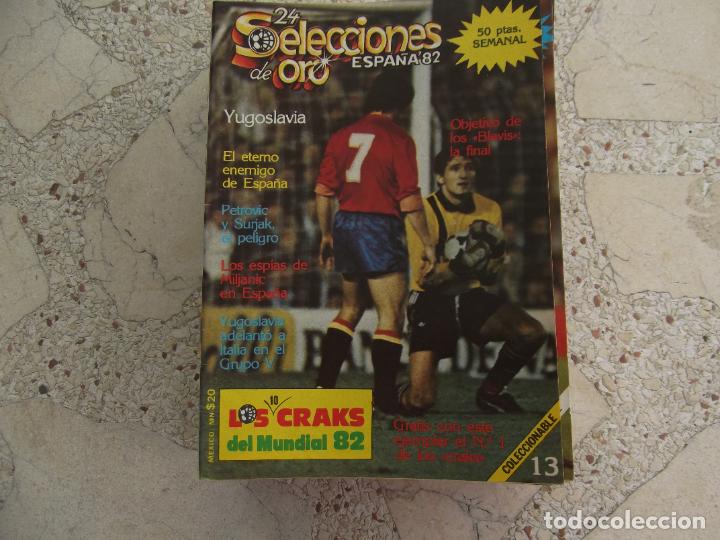 Sports collectibles: 24 selecciones de oro espa&ntilde;a 82, n&ordm; 13, yugoslavia, 72 paginas, 15 x 21, ilustrado