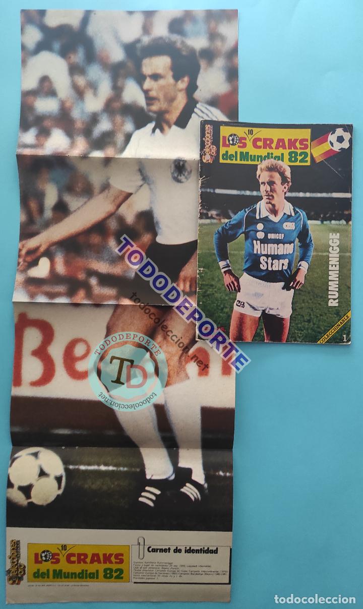 Sports collectibles: REVISTA N&ordm; 1 RUMMENIGGE ALEMANIA LOS 10 CRAKS DEL MUNDIAL ESPA&Ntilde;A 82 POSTER CRACKS SELECCIONES ORO
