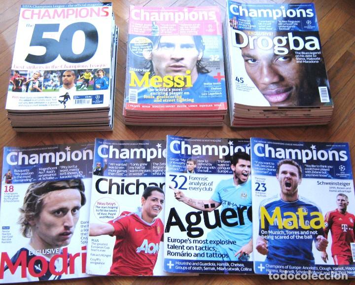 Coleccionismo deportivo: 40 REVISTAS CHAMPIONS MAGAZINE OFICIAL UEFA FOOTBALL PRIMEROS N&ordm; 2003-2012 LOTE 7