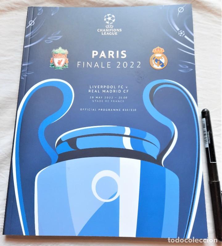 Sammelleidenschaft Sport: PROGRAMA OFICIAL REAL MADRID LIVERPOOL PARIS FINAL CHAMPIONS LEAGUE 2021-22 PROGRAMME REVISTA R311