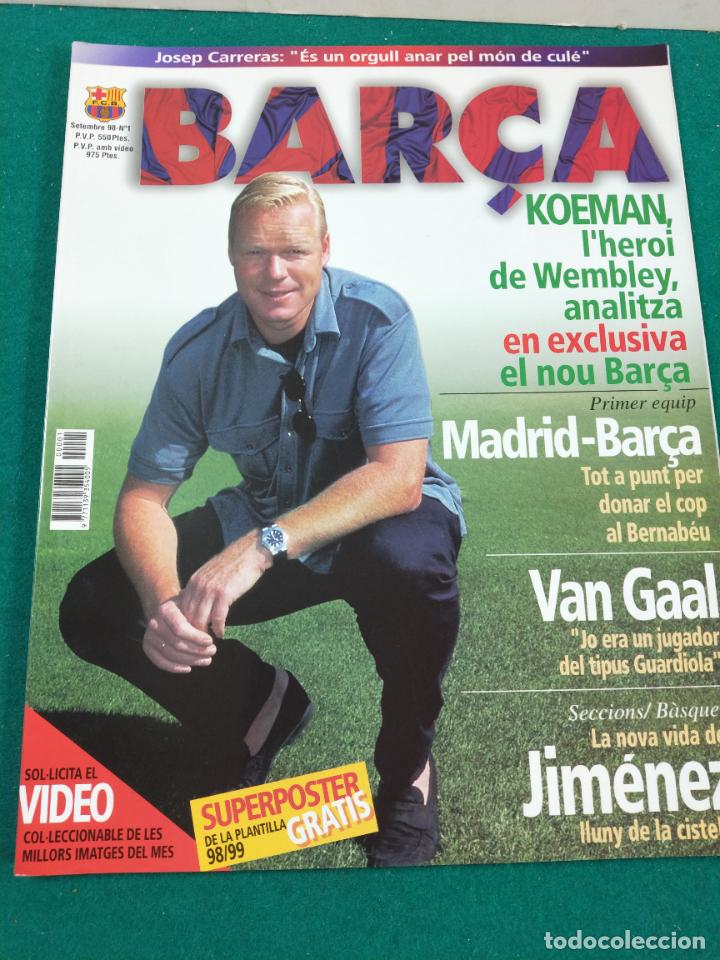 Sammelleidenschaft Sport: BAR&Ccedil;A N&ordm; 1. SETEMBRE 1998. NUMERO UNO.