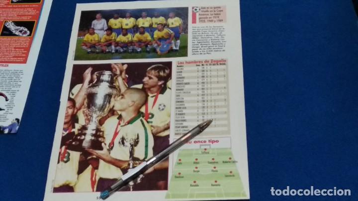 Coleccionismo deportivo: POSTER PUBLICIDAD ( RONALDO Y LOS HOMBRES DE ZAGALLO ) HOJA REVISTA