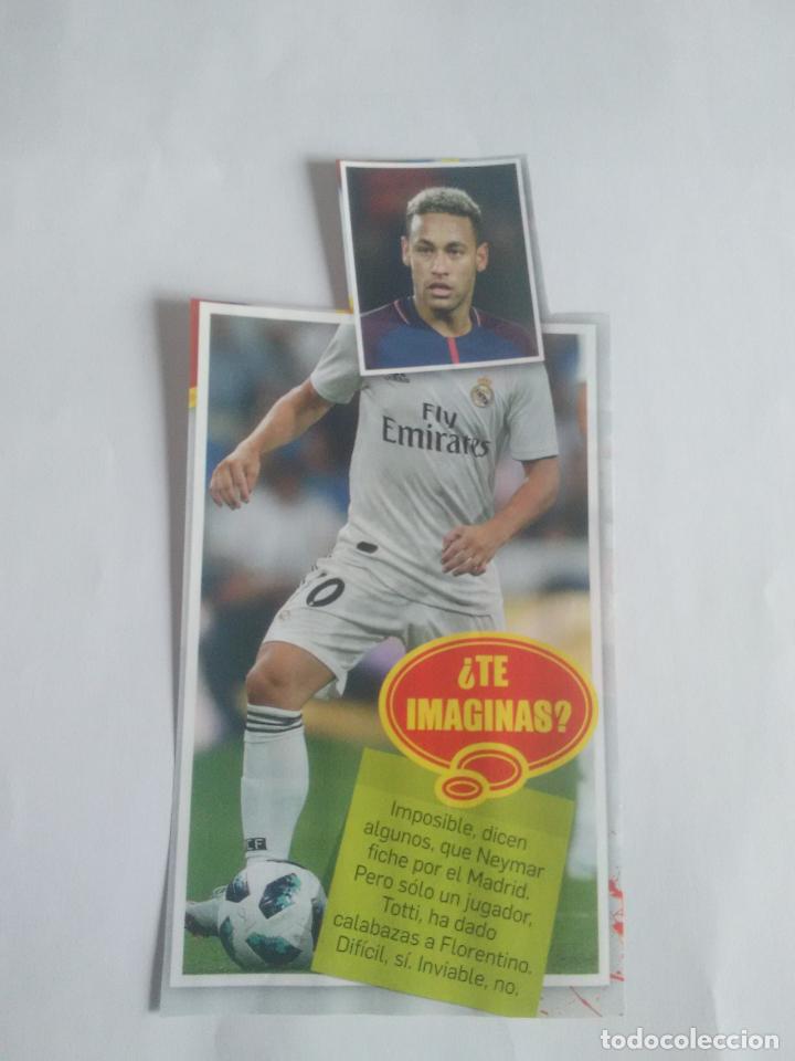 Coleccionismo deportivo: RECORTE PRENSA A COLOR REVISTA NEYMAR PSG REAL MADRID MIDE 8,2 X 16,1 CM