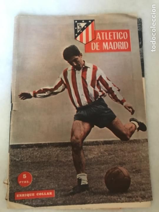 Coleccionismo deportivo: Revista Atl&eacute;tico Madrid , Enrique Collar, n 7 junio 1960