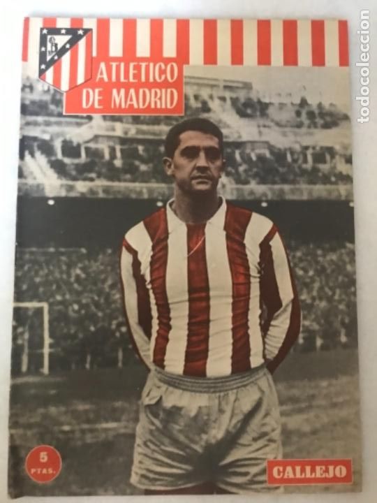 Coleccionismo deportivo: Revista Atl&eacute;tico Madrid , Callejo n 25 diciembre 1961