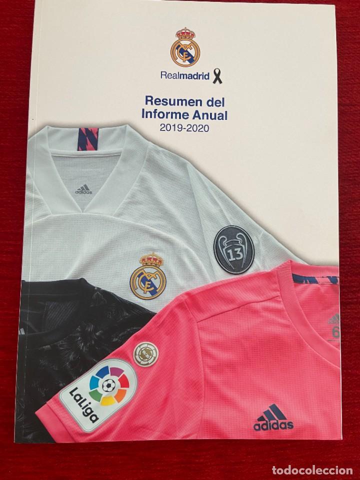 Coleccionismo deportivo: REVISTA OFICIAL REAL MADRID RESUMEN DEL INFORME ANUAL 2019 2020 CAMPEONES LIGA MODRIC OBRAS BERNABEU