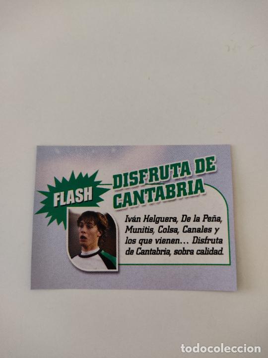 Colecionismo desportivo: RECORTE A COLOR SERGIO CANALES RACING DE SANTANDER FLASH DISFRUTA DE CANTABRIA, MIDE 7 X 5 CM
