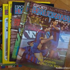 Collezionismo sportivo: REVISTA ESPORTS BLAUGRANA. NÚMS 1,2,3,6,7,8,9 I 10 (1A ÈPOCA) (1979). Lote 362965350