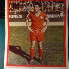 Coleccionismo deportivo: POSTER CARTEL LÁMINA JUGADOR SEVILLA FÚTBOL CLUB 1969 - 1972. JUGADOR CHACÓN. 32X23CM. Lote 363311145