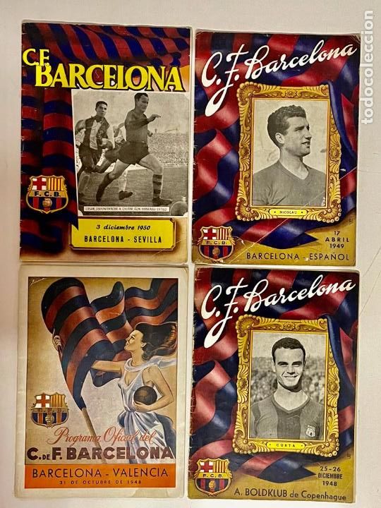 Collectionnisme sportif: LOTE DE 4 REVISTAS DEL FUTBOL CLUB BARCELONA (OJO UNA TIENE LA PORTADA SUELTA