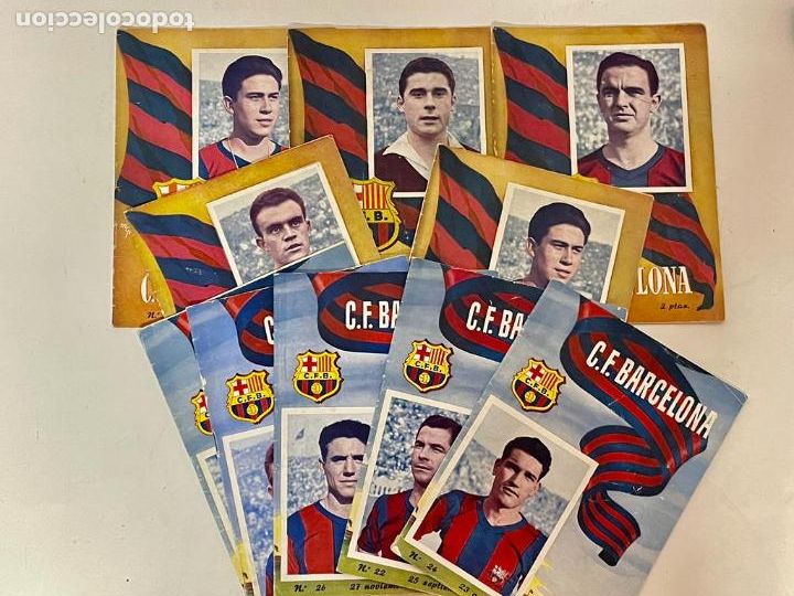 Sports collectibles: LOTE DE 10 REVISTAS DEL FUTBOL CLUB BARCELONA (A&Ntilde;O 1954)