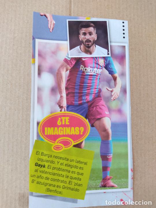 Colecionismo desportivo: GAYA VALENCIA BARCELONA BAR&Ccedil;A TE IMAGINAS RECORTE PRENSA REVISTA JUG&Oacute;N MIDE 8,2 X 15,7 CM