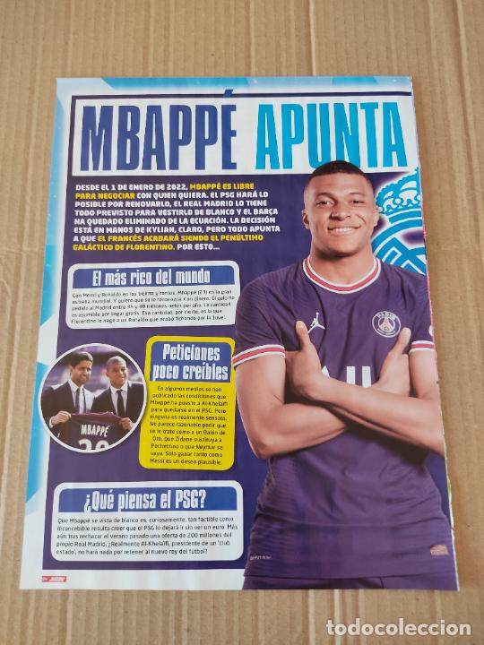 Coleccionismo deportivo: MBAPPE PSG PARIS SAINT GERMAIN TIPO POSTER 1 P&Aacute;G REVISTA JUGON DATOS