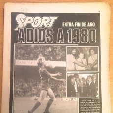 Coleccionismo deportivo: SPORT. 1980 RESUMEN DEL AÑO. 46 PÁGINAS.. Lote 366158086