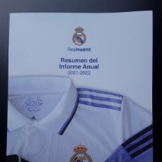 Coleccionismo deportivo: REAL MADRID - RESUMEN DEL INFORME ANUAL 2021-2022 193 PAG.. Lote 366778101