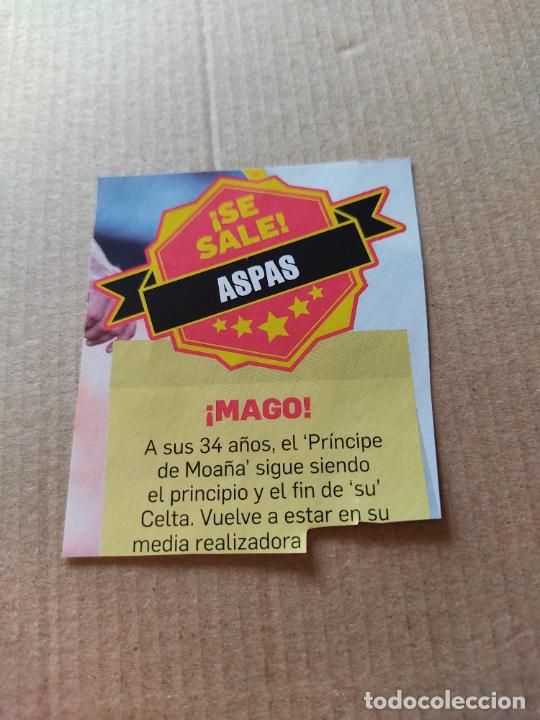 Sports collectibles: IAGO ASPAS CELTA DE VIGO RECORTE PRENSA REVISTA JUG&Oacute;N MIDE UNOS 6,4 X 7,4 CM