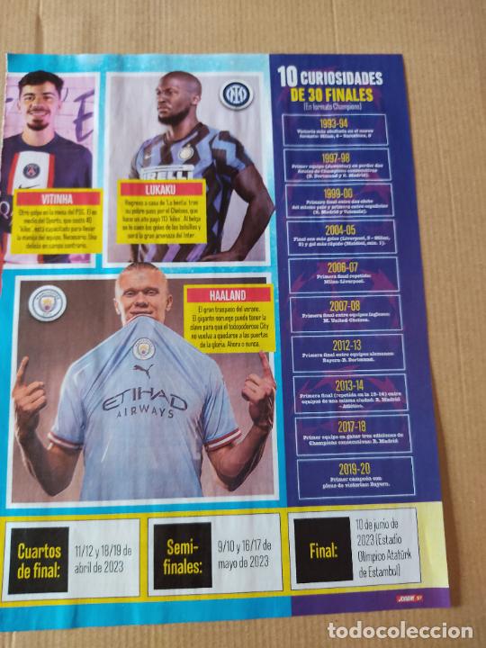 Coleccionismo deportivo: HAALAND MANCHESTER CITY VITINHA PSG LUKAKU INTER MILAN REPORTAJE 1 P&Aacute;G REVISTA JUGON