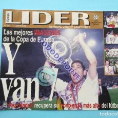 Coleccionismo deportivo: REVISTA LIDER EXTRA REAL MADRID CAMPEON DE LA SEPTIMA COPA DE EUROPA 1998 CHAMPIONS LEAGUE ESPECIAL