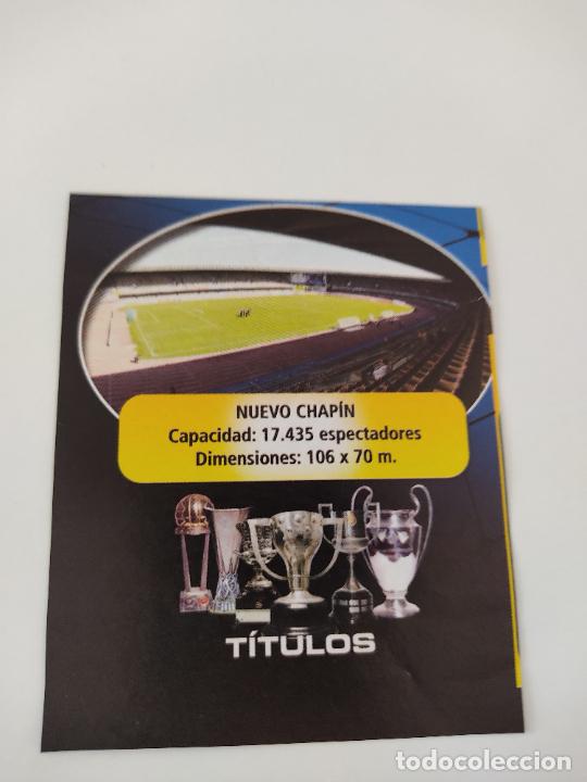 Coleccionismo deportivo: RECORTE A COLOR ESTADIO NUEVO CHAP&Iacute;N XEREZ CON DATOS MIDE 7,5 X 9,1 CM