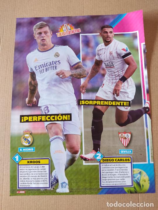 Coleccionismo deportivo: KROOS REAL MADRID DIEGO CARLOS SEVILLA MILITAO ARAUJO BARCELONA BAR&Ccedil;A REPORTAJE 2 PAG REVISTA JUGON