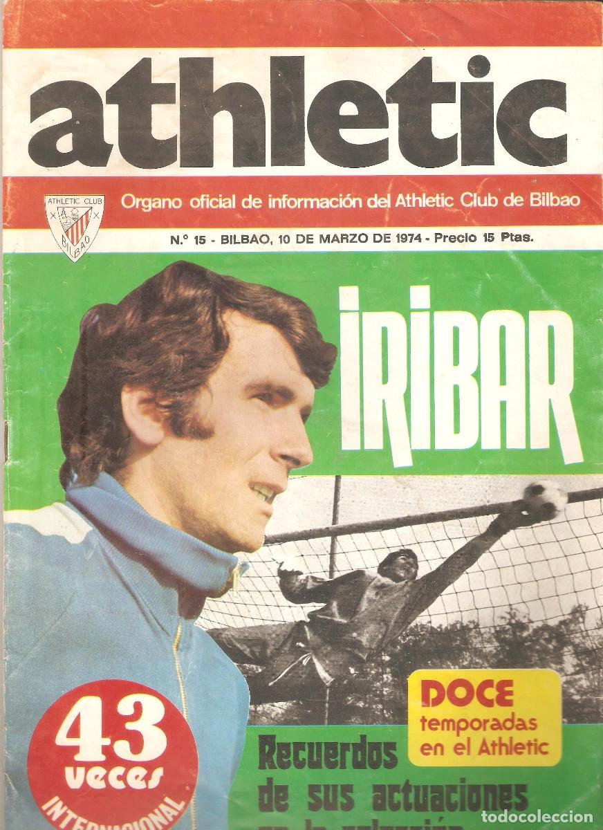 Collezionismo sportivo: ATHLETIC. ORGANO OFICIAL DE INFORMACION. A&Ntilde;O 1974 NUMERO 15 CON POSTER DE PAVIC
