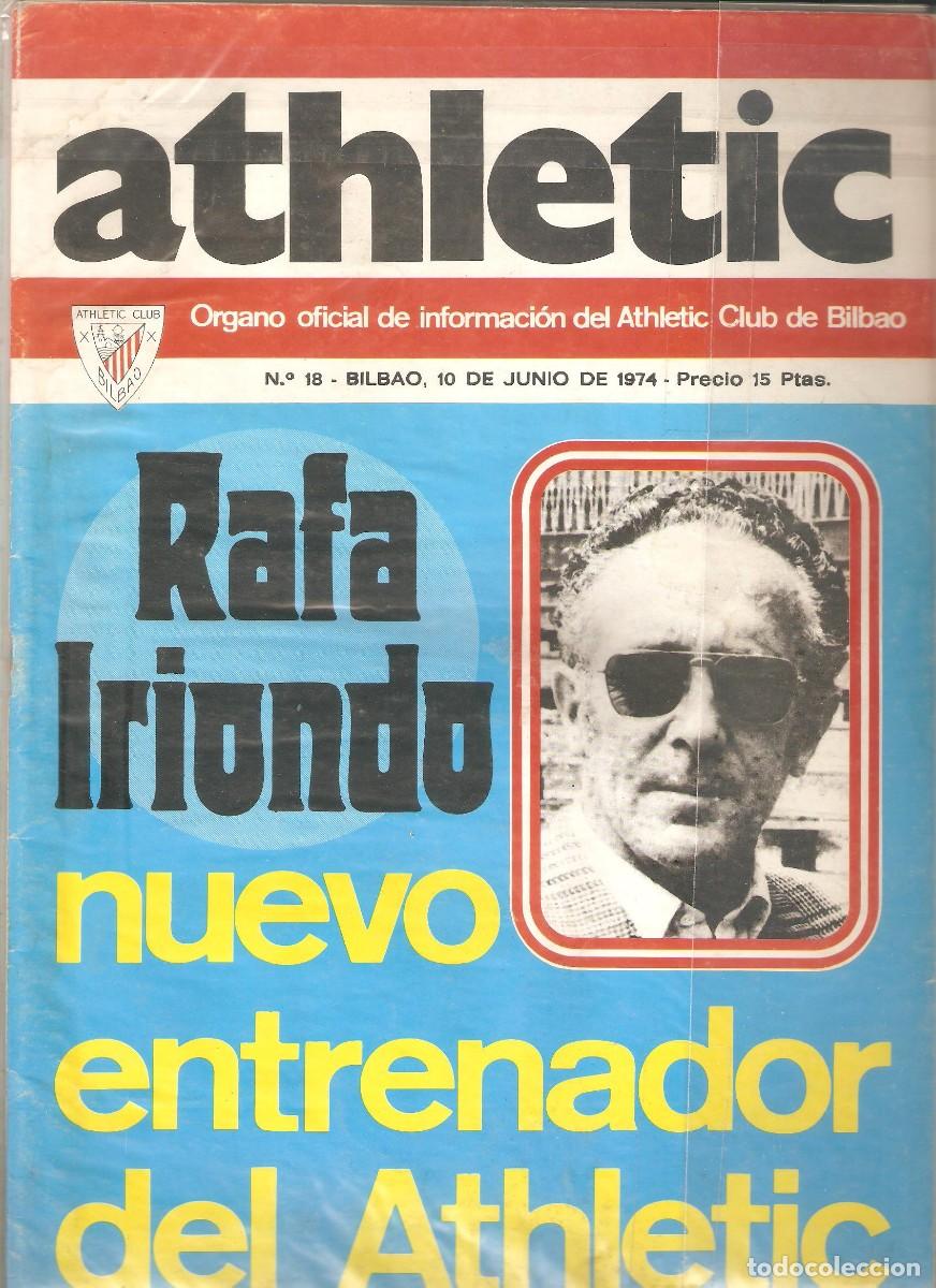 Collezionismo sportivo: ATHLETIC. ORGANO OFICIAL DE INFORMACION. A&Ntilde;O 1974 NUMERO 18 CON POSTER DE ZABALZA