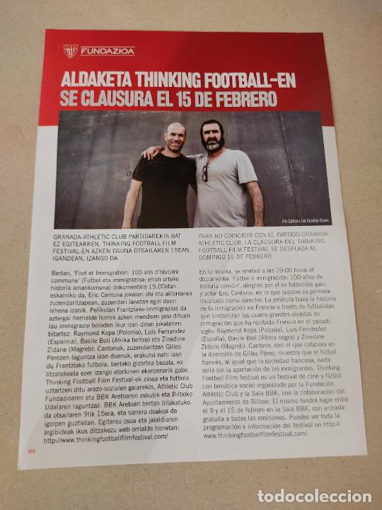 Coleccionismo deportivo: REPORTAJE ZIDANE ERIC CANTONA FRANCIA REVISTA ATHLETIC CLUB BILBAO CANITO TROFEO COSTA DEL SOL