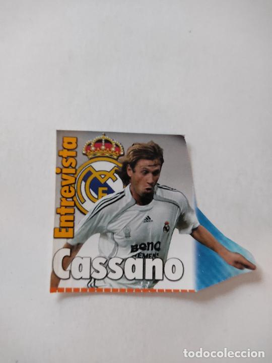 Coleccionismo deportivo: ANTONIO CASSANO REAL MADRID RECORTE PRENSA A COLOR REVISTA MIDE UNOS 8 X 6,7 CM