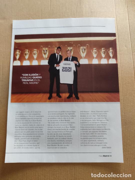 Collectionnisme sportif: CASEMIRO FLORENTINO PEREZ REAL MADRID REPORTAJE 1 PAGINA REVISTA HALA MADRID