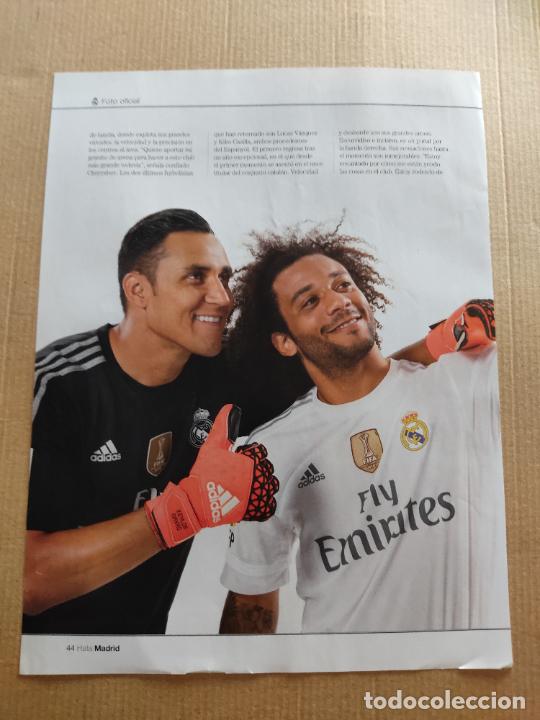 Coleccionismo deportivo: KEYLOR NAVAS MARCELO SERGIO RAMOS GARETH BALE REAL MADRID REPORTAJE 2 PAG REVISTA HALA MADRID