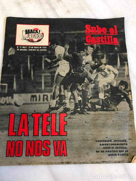 Coleccionismo deportivo: Semanario Hala Madrid enero 1979 director jose manuel bejar 16 paginas a&ntilde;o 1 numero 3