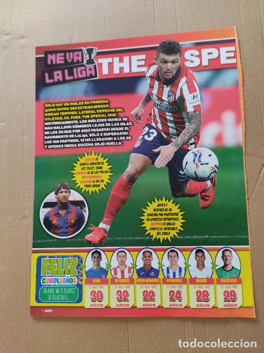 Coleccionismo deportivo: TRIPPIER ATLETICO TIPO POSTER 1 PAG REVISTA JUGON CANALES BETIS KROOS REAL MADRID DE JONG BARCELONA