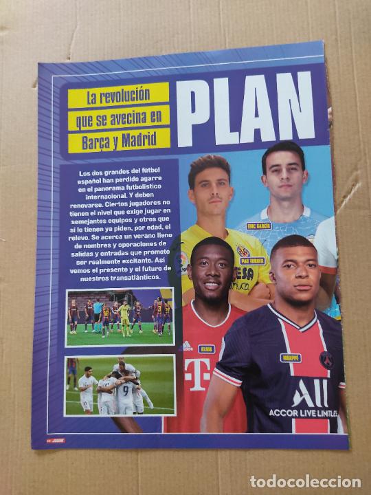 Coleccionismo deportivo: PAU TORRES VILLARREAL ERIC GARCIA ALABA MBAPPE BARCELONA REAL MADRID REPORTAJE 1 PAG REVISTA JUGON