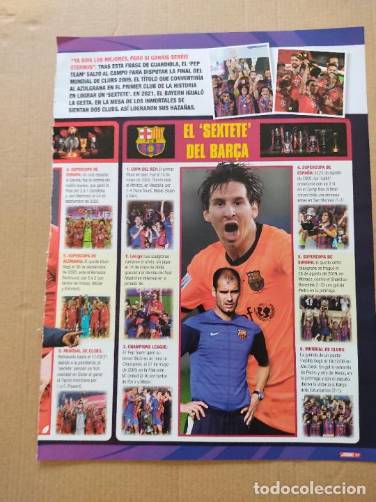 Sports collectibles: GUARDIOLA MESSI PUYOL BARCELONA BAR&Ccedil;A REPORTAJE 1 PAG REVISTA JUGON BERND SCHUSTER ALEMANIA EURO 80