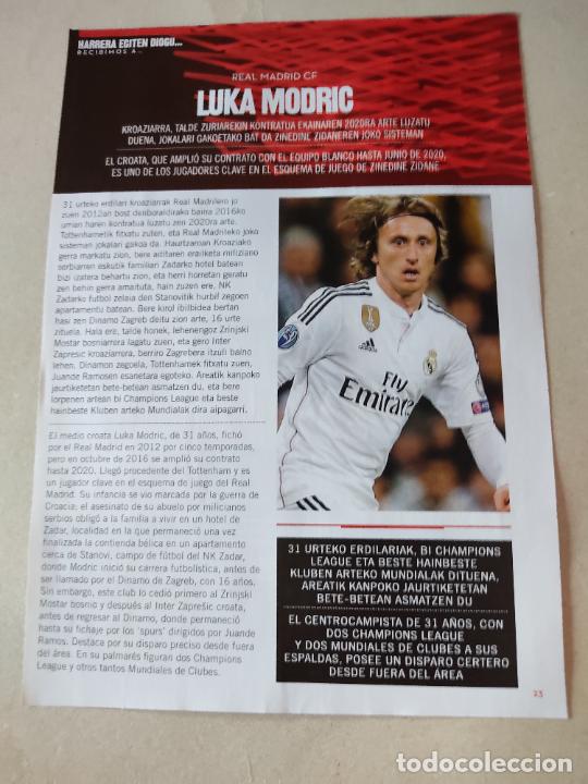 Coleccionismo deportivo: LUKA MODRIC REAL MADRID REPORTAJE 1 PAG REVISTA ATHLETIC CLUB BILBAO FESTIVAL THINKING FOOTBALL