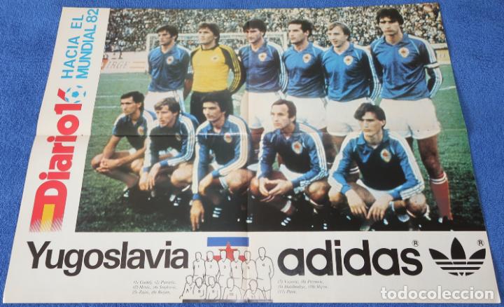 Coleccionismo deportivo: Poster Yugoslavia - Mundial de Espa&ntilde;a 1982 - Diario 16