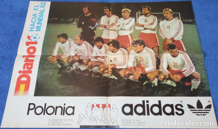 Coleccionismo deportivo: Poster Polonia - Mundial de Espa&ntilde;a 1982 - Diario 16