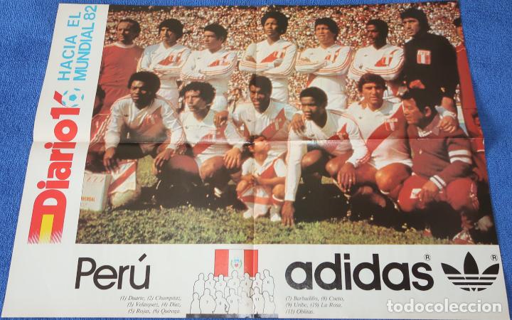 Coleccionismo deportivo: Poster Per&uacute; - Mundial de Espa&ntilde;a 1982 - Diario 16