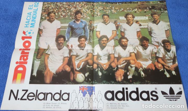 Coleccionismo deportivo: Poster Nueva Zelanda - Mundial de Espa&ntilde;a 1982 - Diario 16