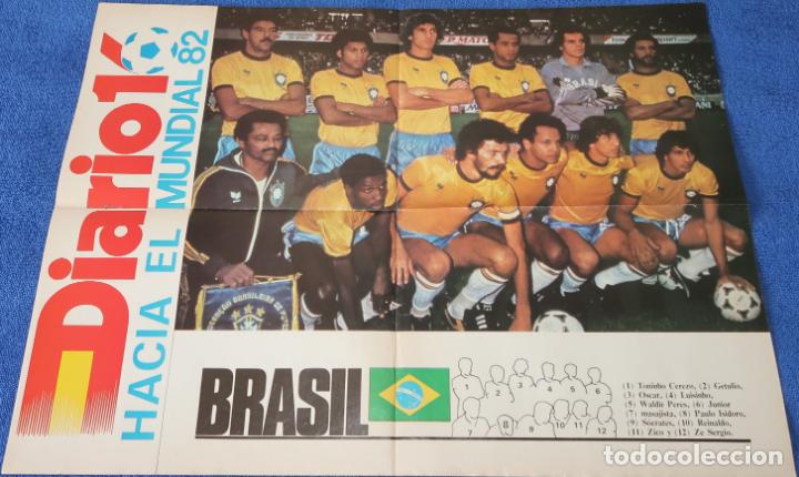 Coleccionismo deportivo: Poster Brasil - Mundial de Espa&ntilde;a 1982 - Diario 16