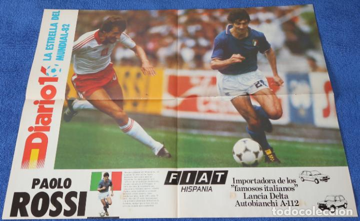 Coleccionismo deportivo: Poster Paolo Rossi - Italia - Mundial de Espa&ntilde;a 1982 - Diario 16