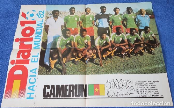 Coleccionismo deportivo: Poster Camer&uacute;n - Mundial de Espa&ntilde;a 1982 - Diario 16
