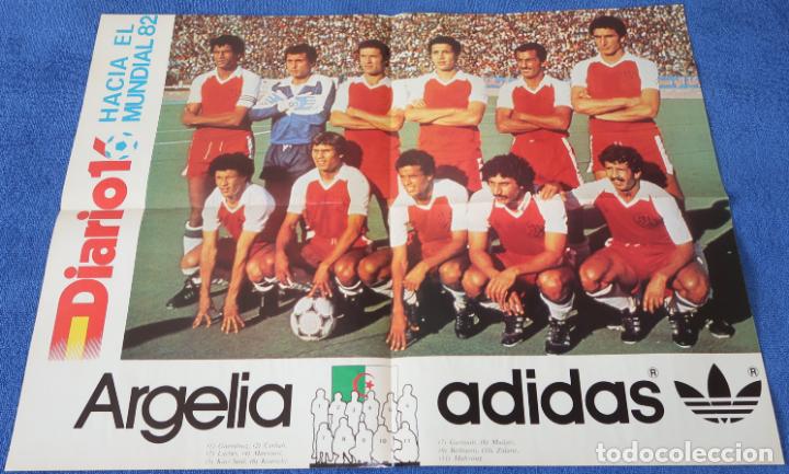 Coleccionismo deportivo: Poster Argelia - Mundial de Espa&ntilde;a 1982 - Diario 16