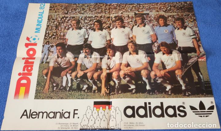 Coleccionismo deportivo: Poster Alemania - Mundial de Espa&ntilde;a 1982 - Diario 16